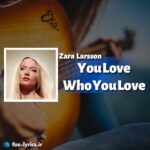 دانلود آهنگ You Love Who You Love از Zara Larsson + ترجمه